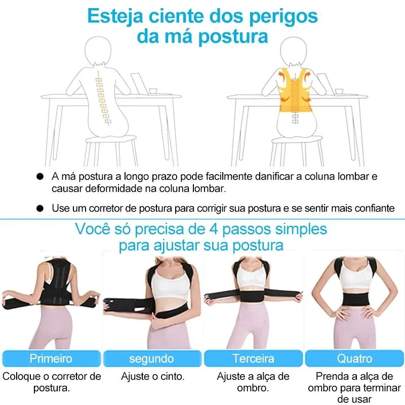 Corretor Postural Pro Elite [ALINHA NA HORA] - Gotop Store