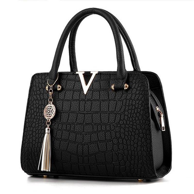 Bolsa de Couro Crocodile - Frete Gratis - Gotop Store