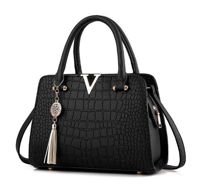 Bolsa de Couro Crocodile - Frete Gratis - Gotop Store