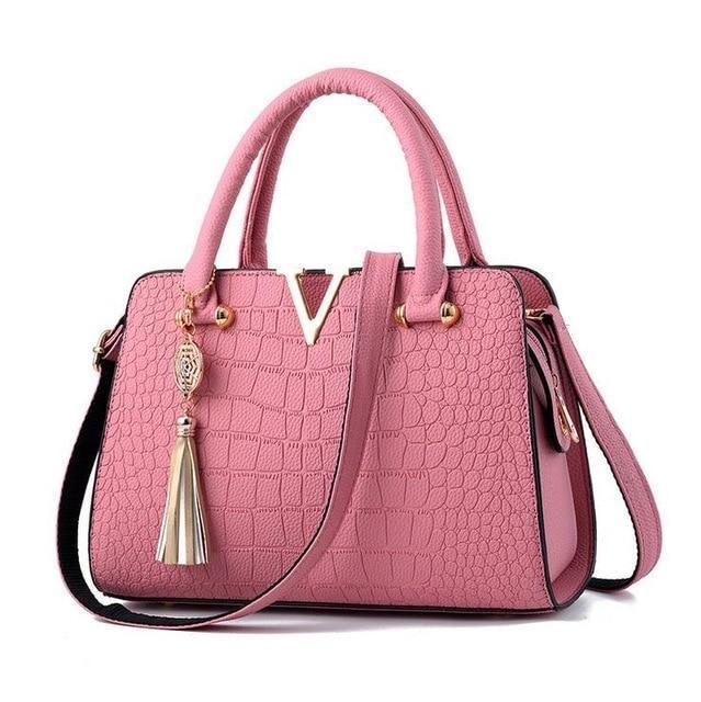 Bolsa de Couro Crocodile - Frete Gratis - Gotop Store