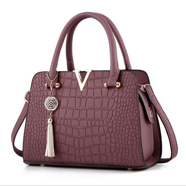 Bolsa de Couro Crocodile - Frete Gratis - Gotop Store