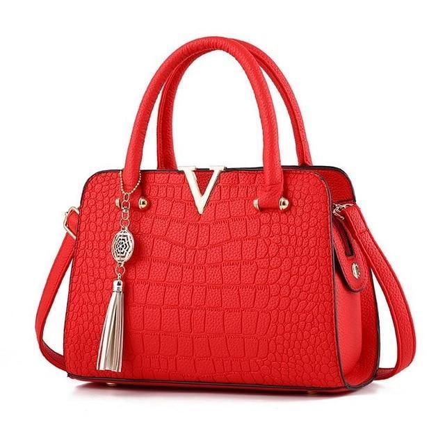 Bolsa de Couro Crocodile - Frete Gratis - Gotop Store